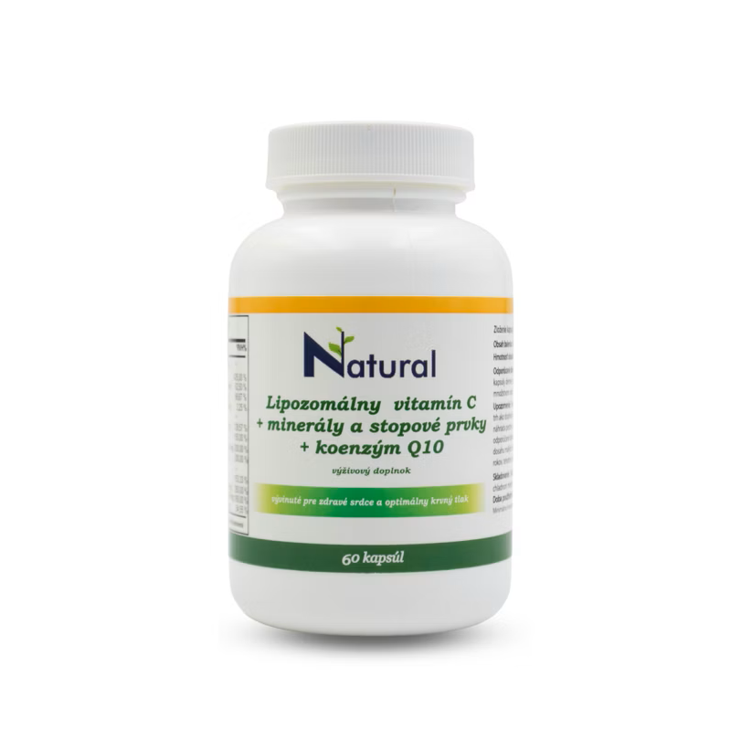 Lipozomálny vitamín C + minerály a stopové prvky + koenzým Q10 - 60 kapsúl