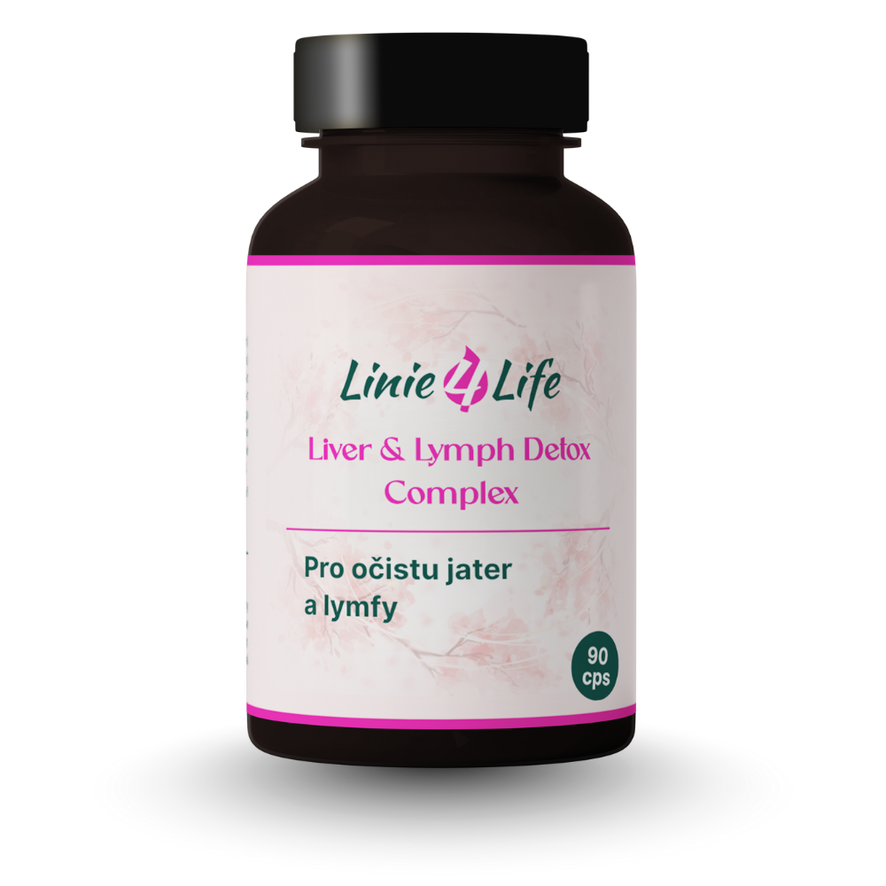 LIVER & LYMPH DETOX COMPLEX – lymfa, opuchy, očista pečene 90 kapsúl/30 dní