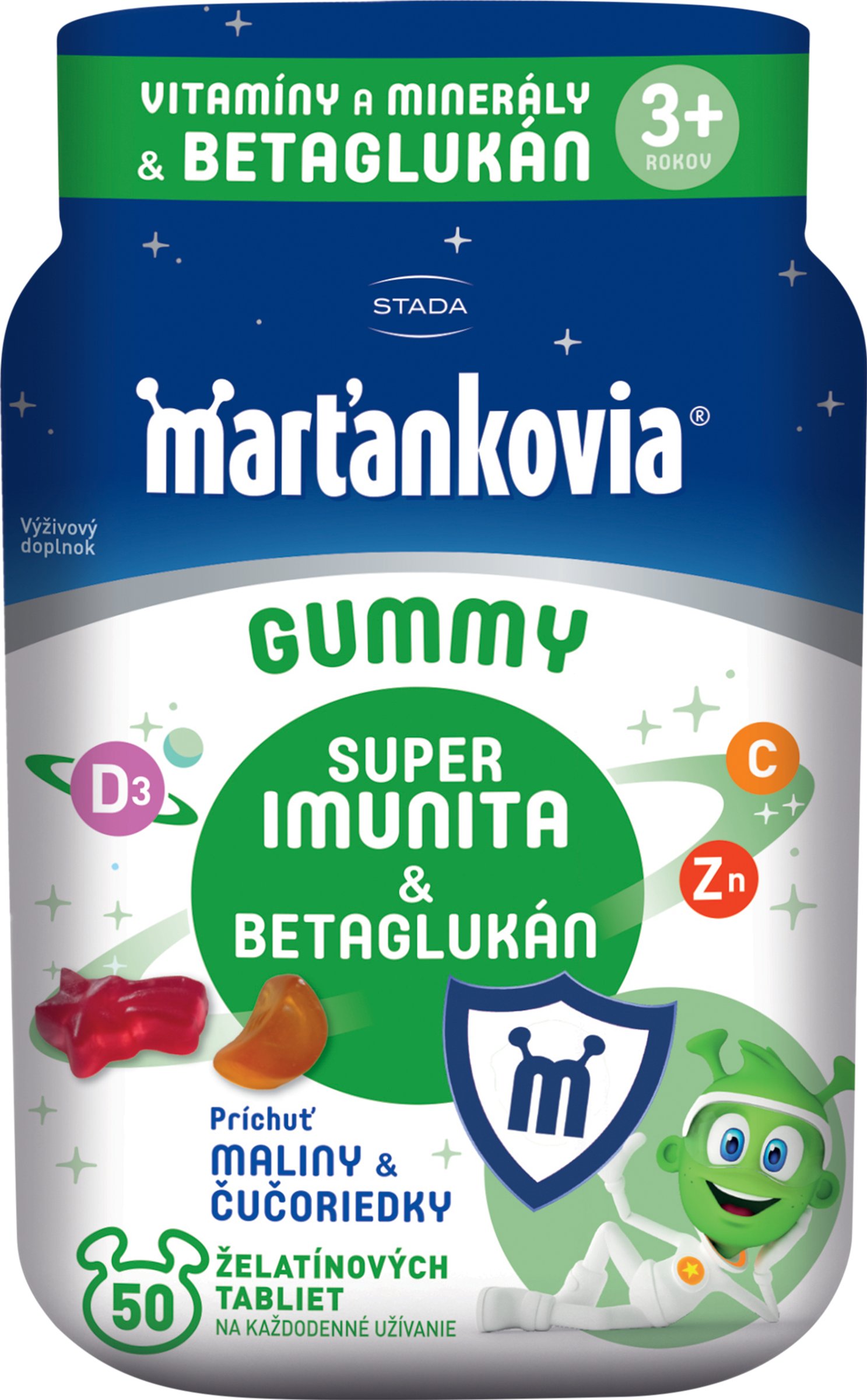 Marťankovia GUMMY Super Imunita & Betaglukán