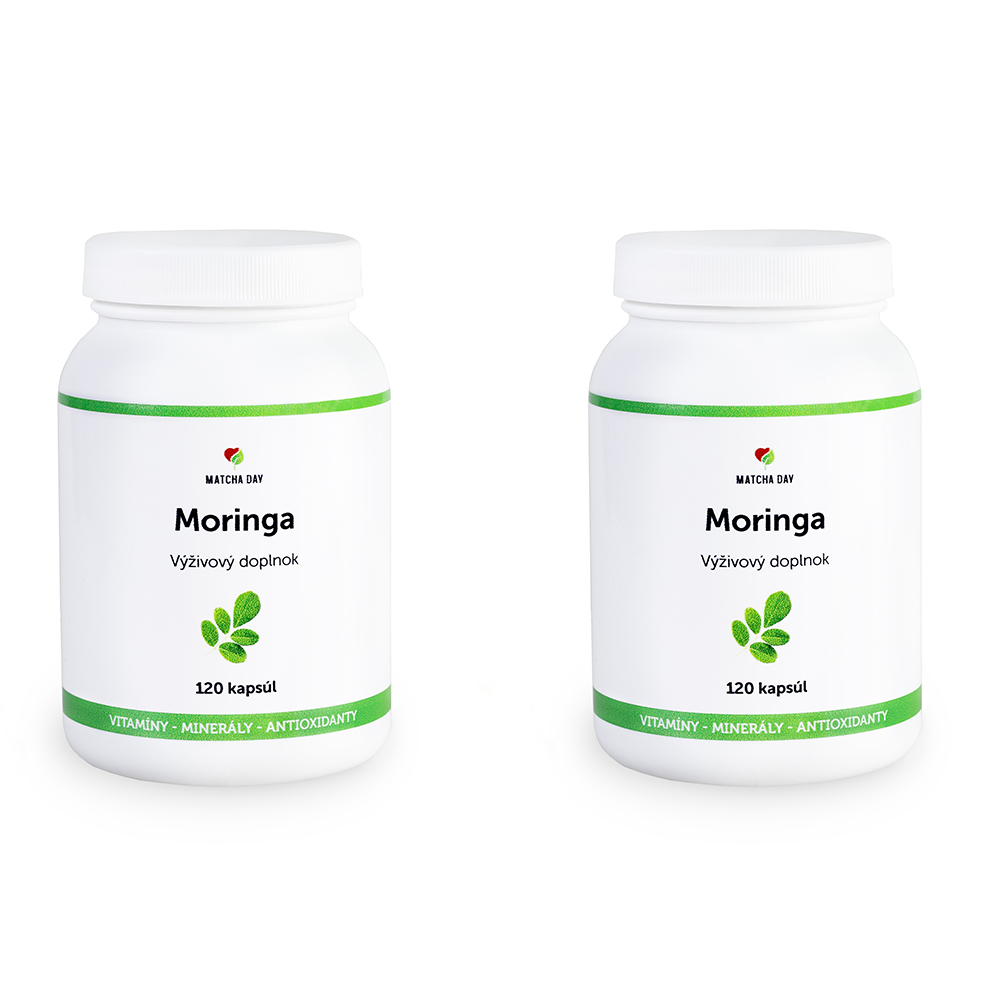MatchaDay - Moringa 2x 120 kapsúl - výhodné balenie na 2 mesiace