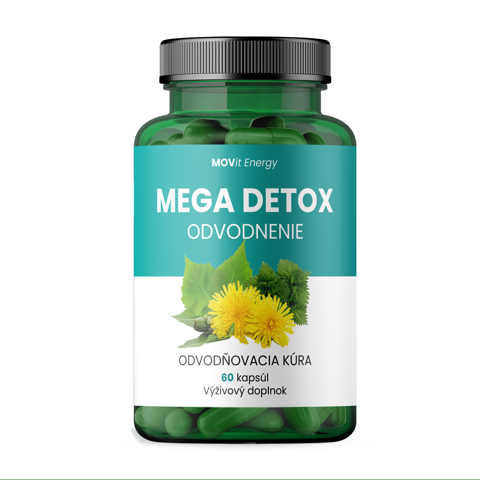 MOVit MEGA DETOX ODVODNENIE 60 kapsúl