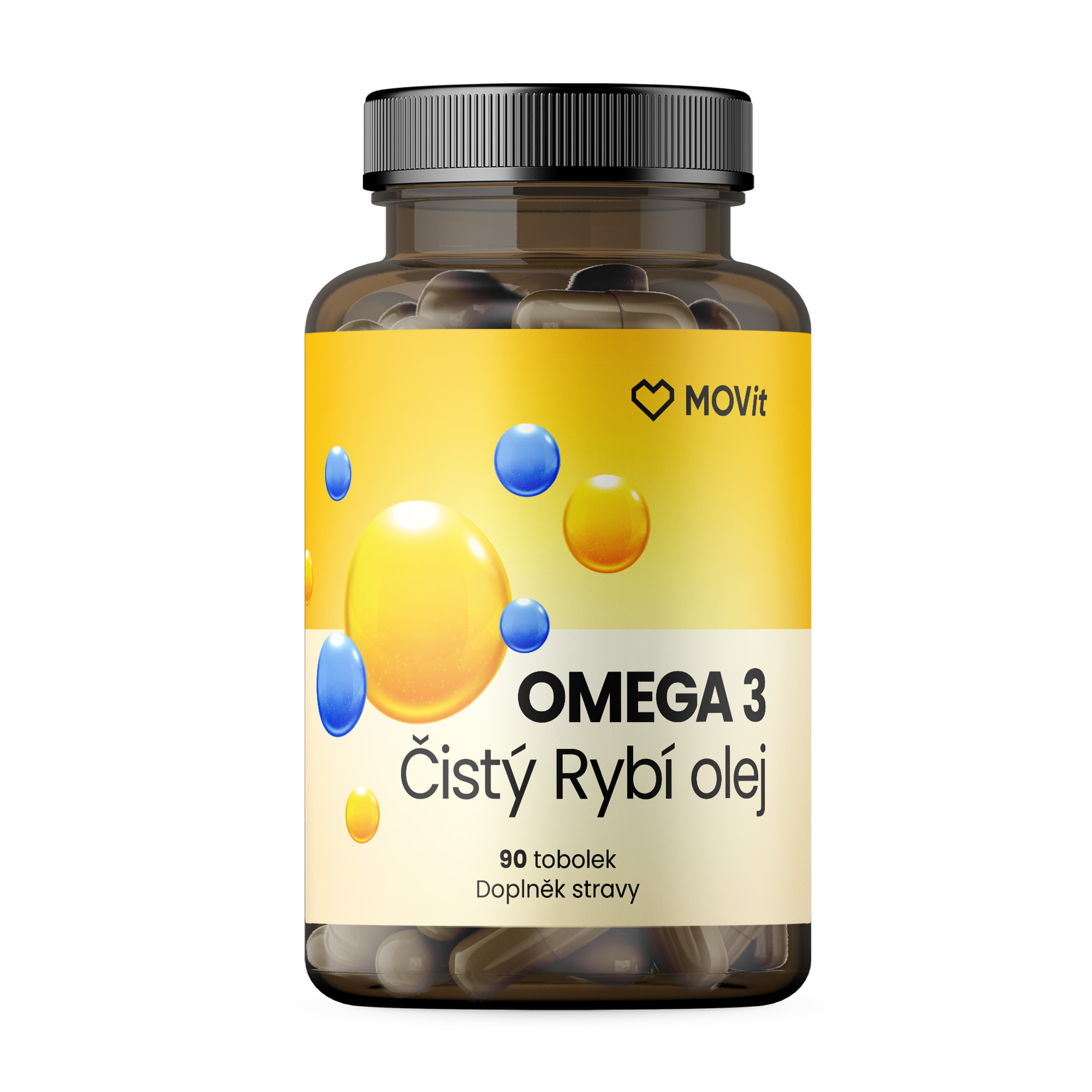 MOVit Omega 3 Čistý Rybí Olej