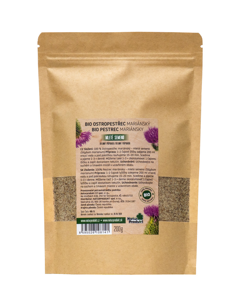 NATURPRODUKT BIO OSTROPESTREC MARIÁNSKY MLETÝ 200G