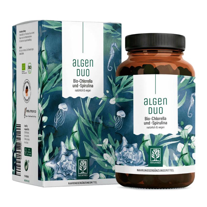 Naturtreu AlgenDuo - BIO Chlorella a Spirulina komplex, 360 tabliet