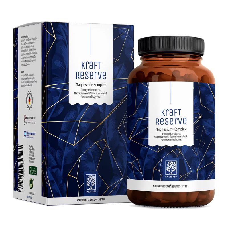 Naturtreu Kraft Reserve magnesium komplex, 180 vegan kapsúl