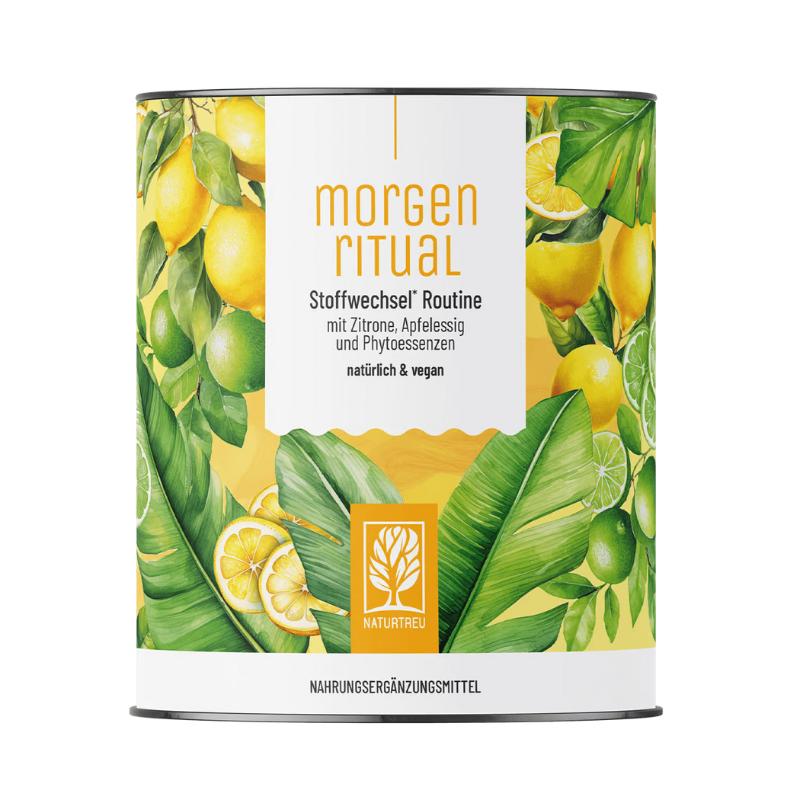 Naturtreu Ranný rituál - Instatný citrónový nápoj pre naštartovanie metabolizmu so zázvorom, jablčým octom a acerolou, 150 g