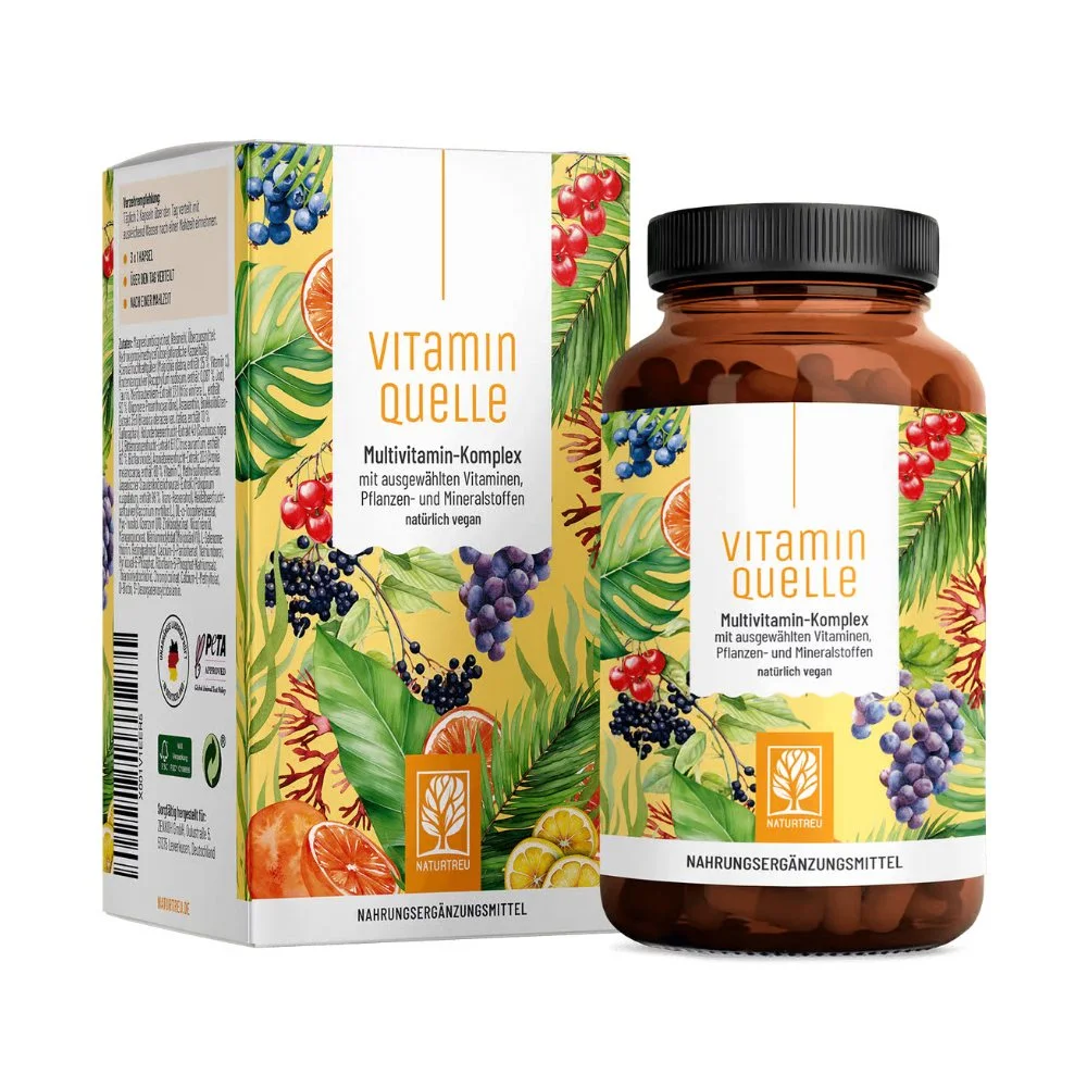 Naturtreu Vitamínový Zdroj - Komplex multivitamínov, minerálov a rastlinných extraktov, 90 kapsúl