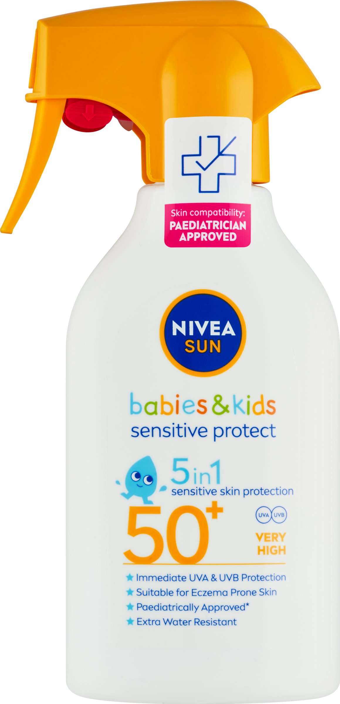 Nivea Sun Detský sprej pump Sensitive OF50+ 270ml