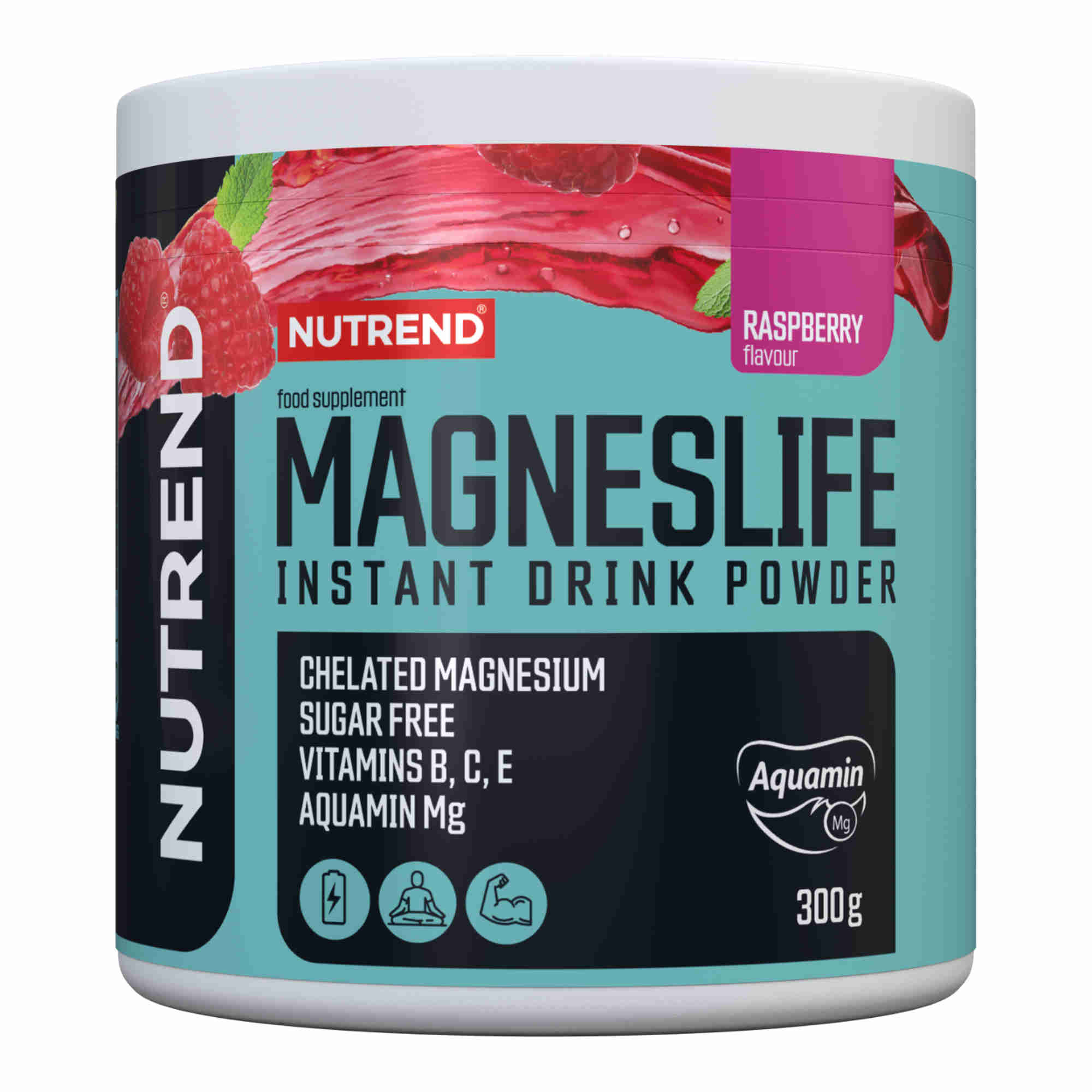 Nutrend MAGNESLIFE INSTANT DRINK POWDER, malina
