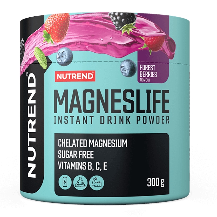 Nutrend Nutrend MAGNESLIFE INSTANT DRINK POWDER, 300 g, lesné plody
