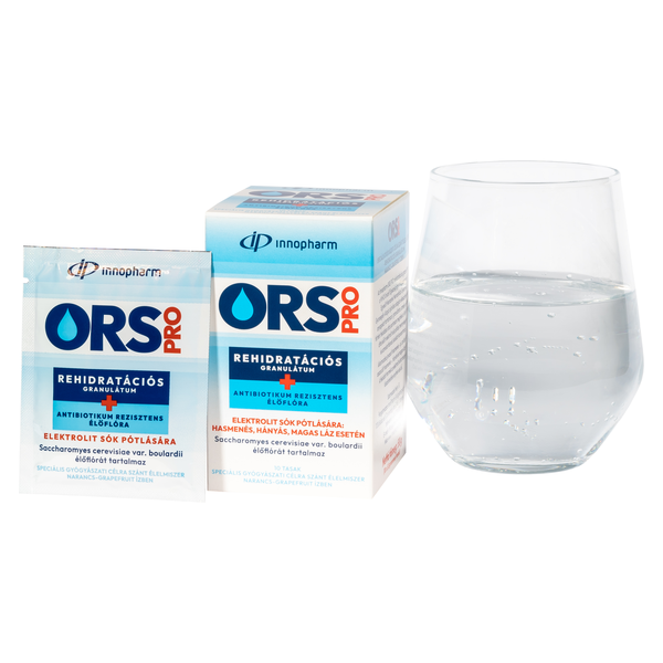 ORS PRO perorálny rehydratačný granulát, soľný+mikroflóra odolná voči ATB