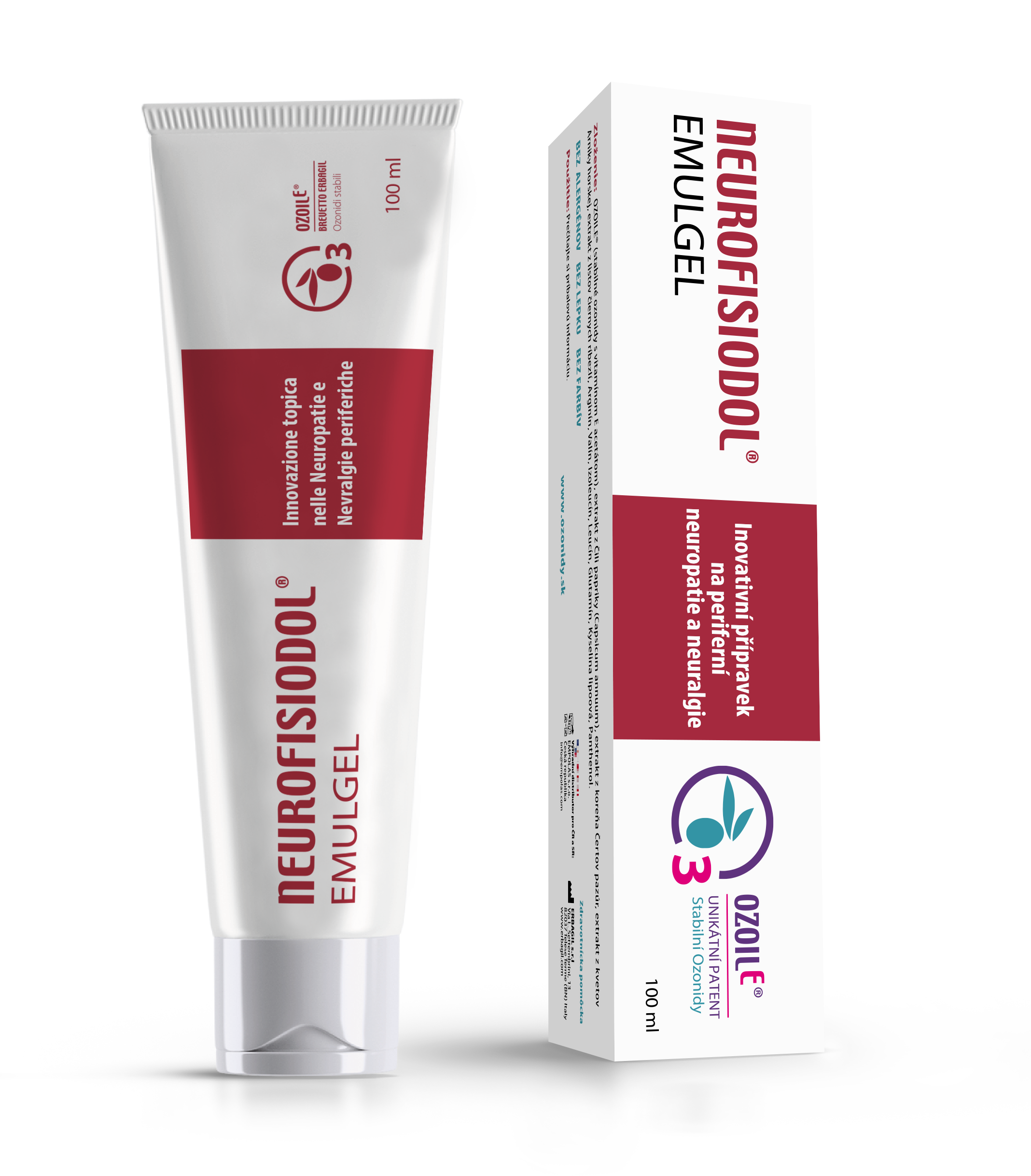 Ozonidy NEUROFISIODOL emulgél na periferné neuropatie a neuralgie
