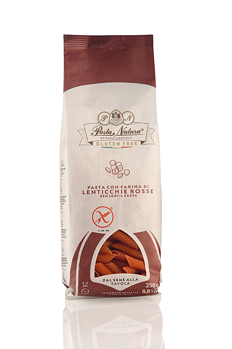 PASTA NATURA Cestoviny z červenej šošovice Penne