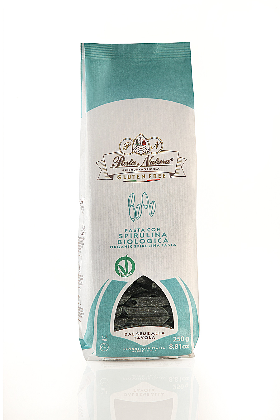 PASTA NATURA Spirulina cestoviny BIO Penne
