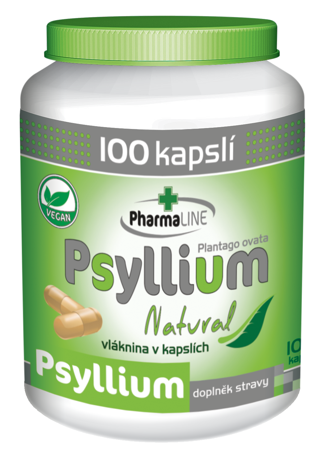 PharmaLINE Psyllium Natural100cps