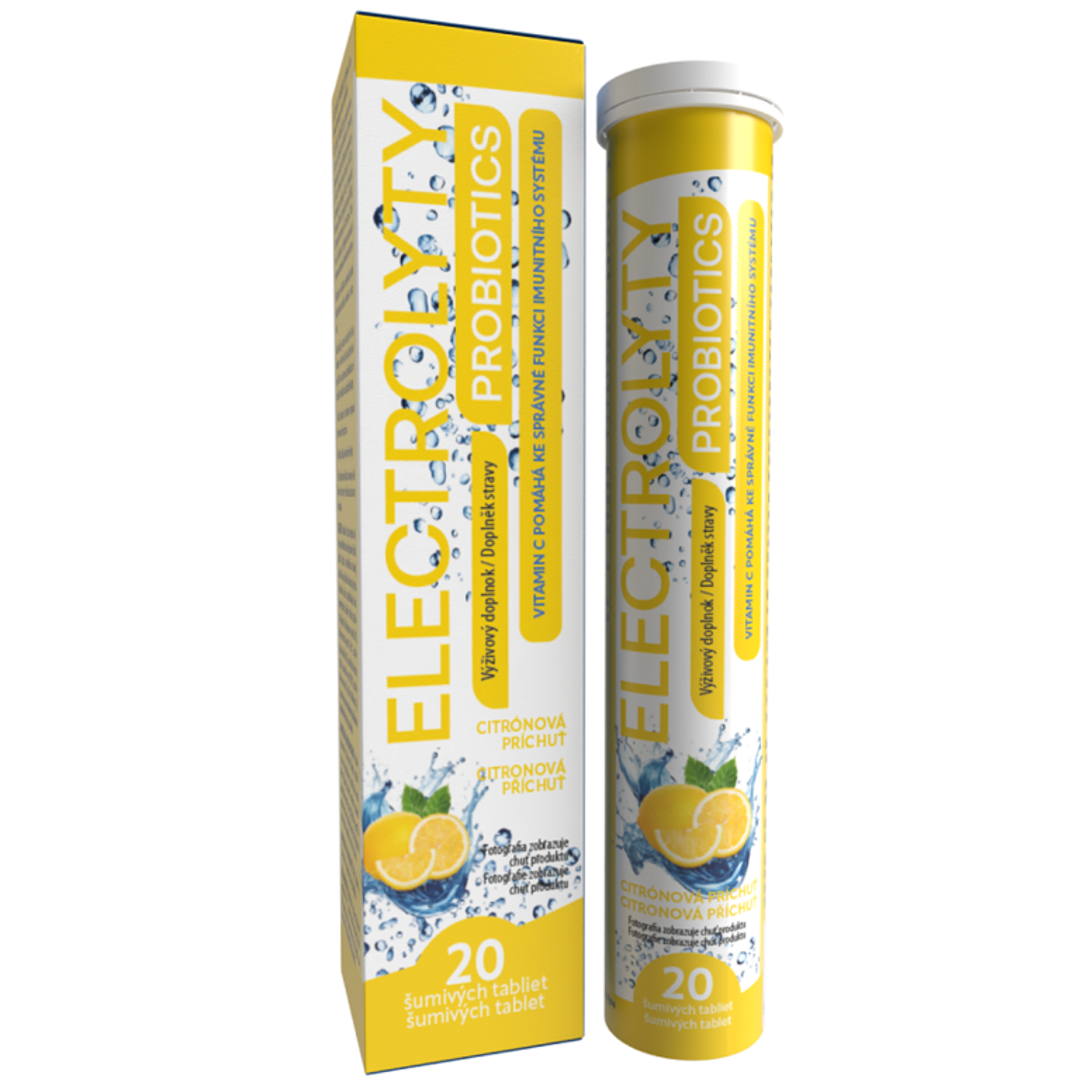 PROBIOTICS Electrolyty citrón šumivé 20ks