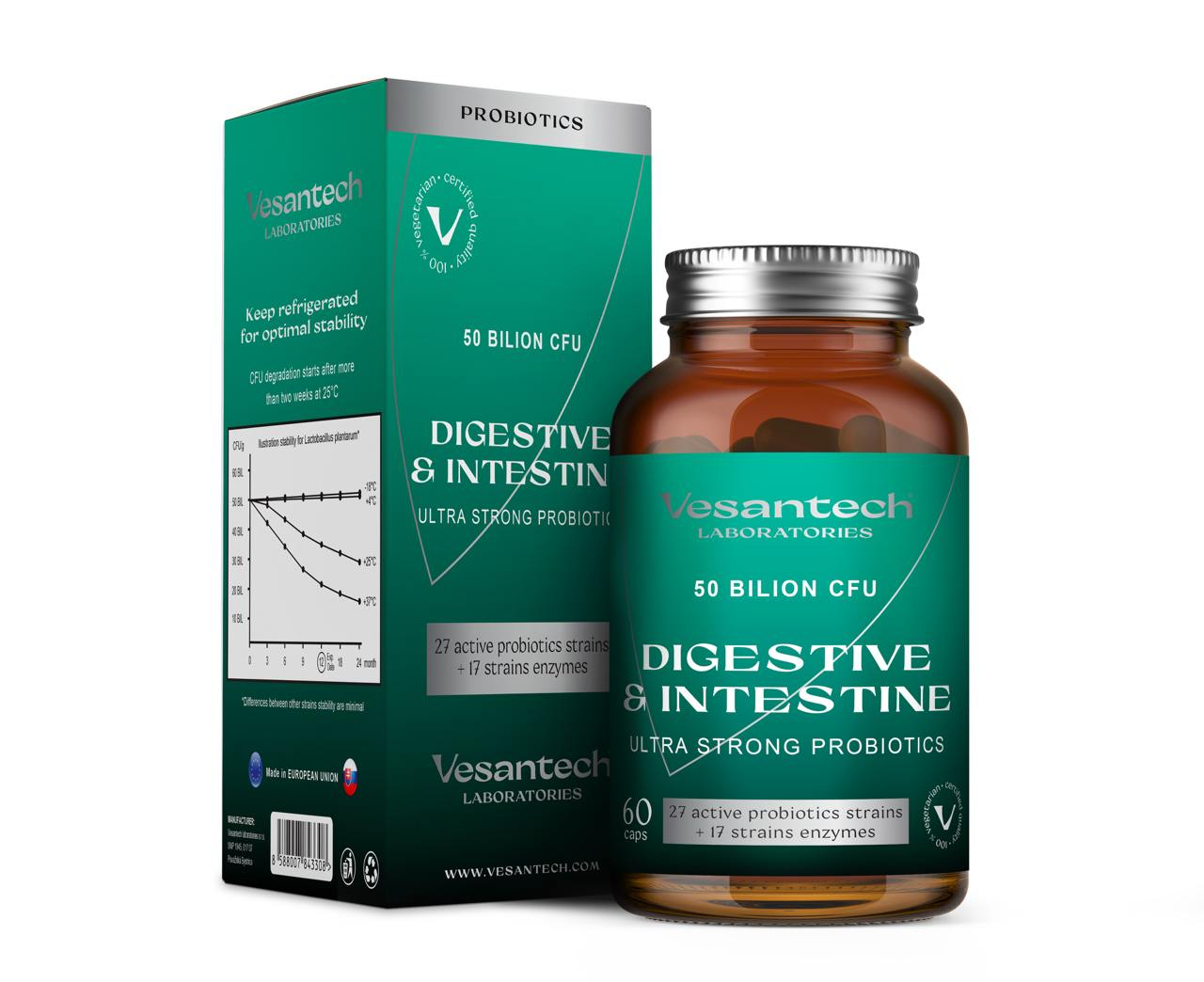 Probiotiká Vesantech Digestive 50 miliard CFU