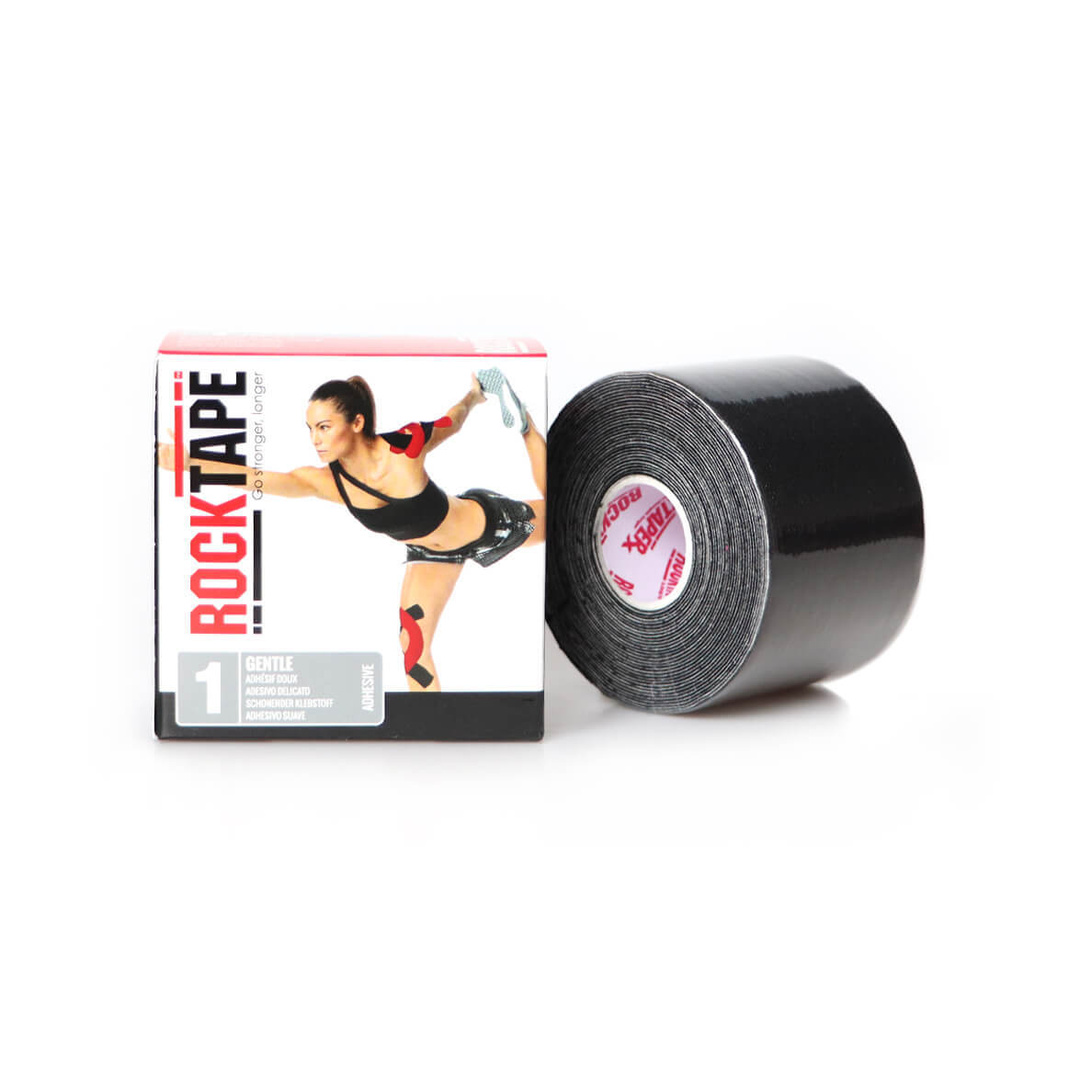 RockTape pre citlivú pokožku 5cm x 5m čierna
