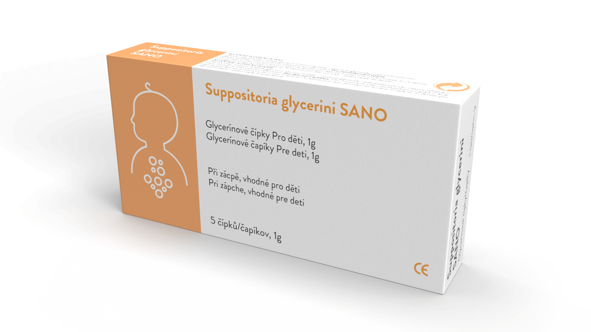 SANO Suppositoria Glycerini SANO Pre deti 1g