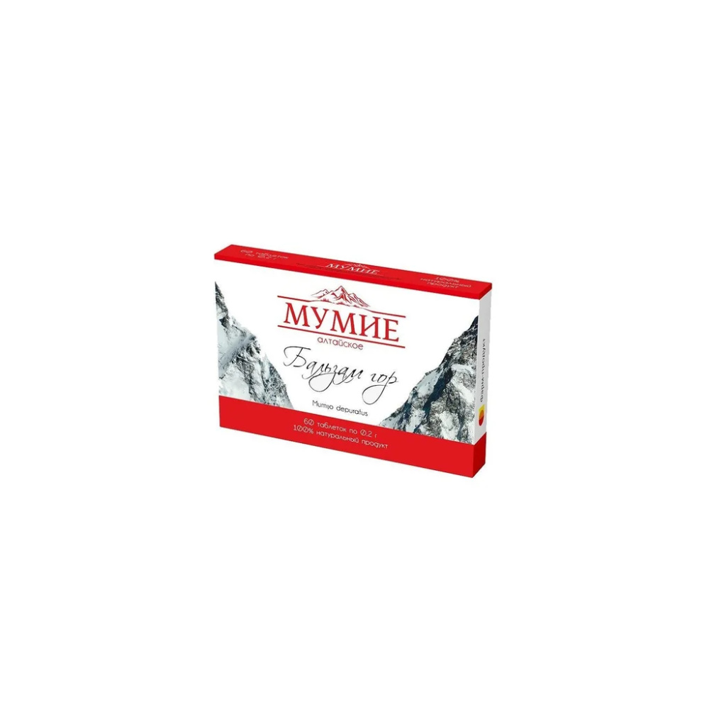 Shilajit mumio 200 mg, 60 tabliet