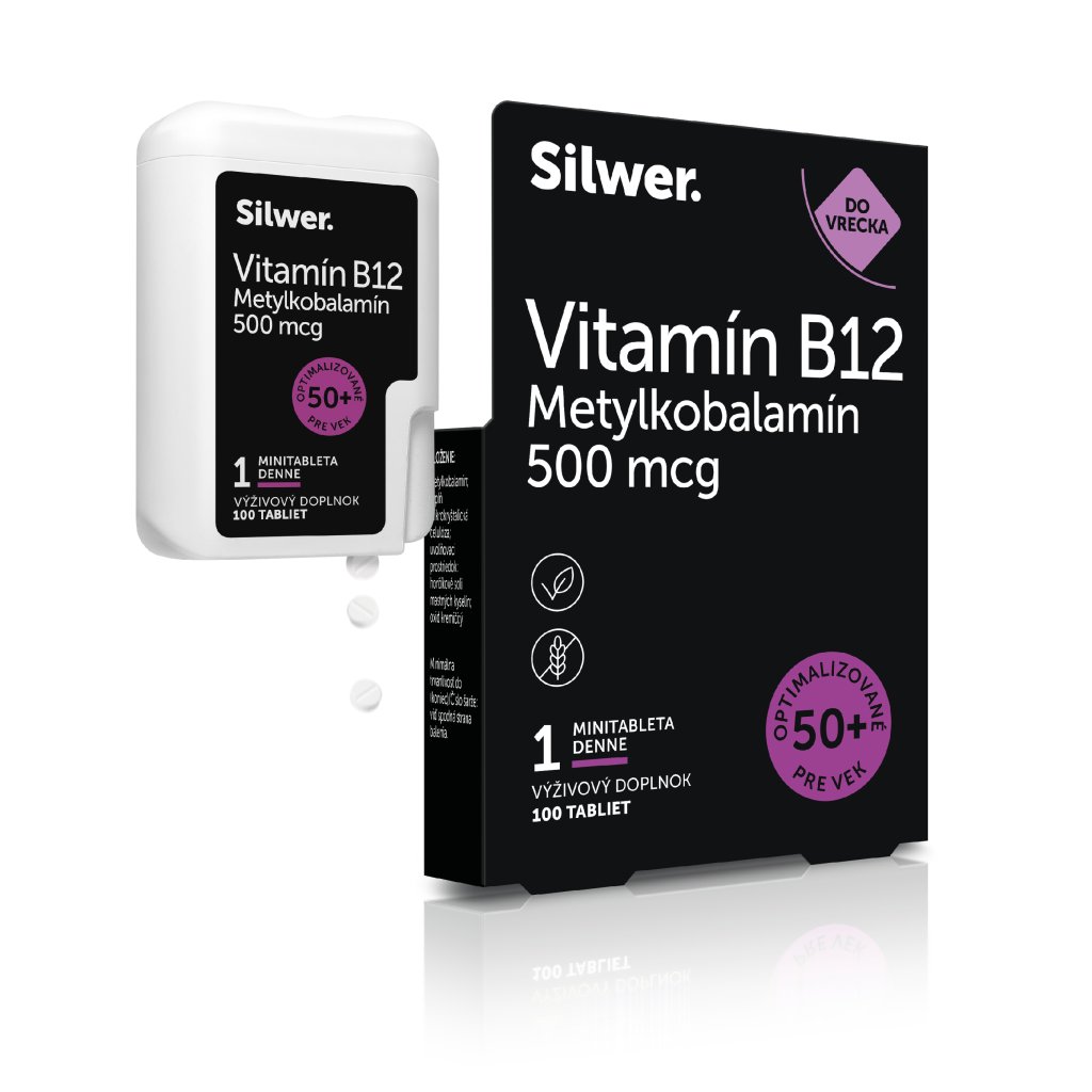 Silwer Vitamín B12 500 mcg, minitablety v dvojbalení
