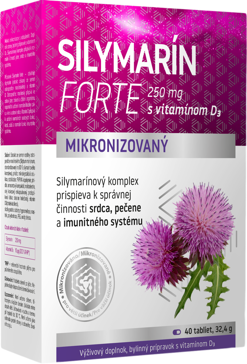 Silymarin forte + vitamin D3
