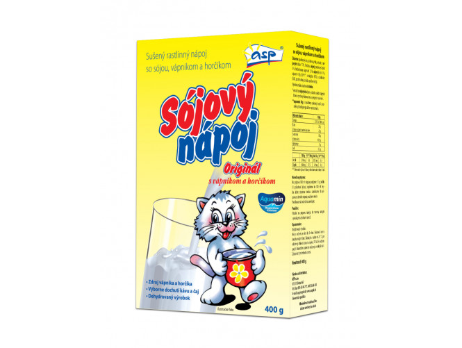 SOJOVE MLIEKO VAPNIK A LECITIN 400G ZLTA MACKA