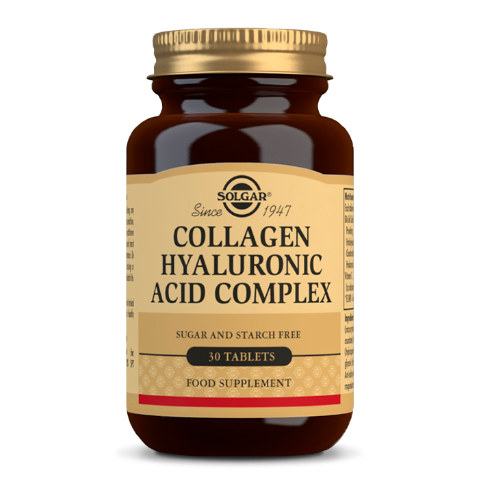 Solgar Collagen Hyaluronic Acid Complex Kolagén a kyselina hyalurónová 30 tabliet