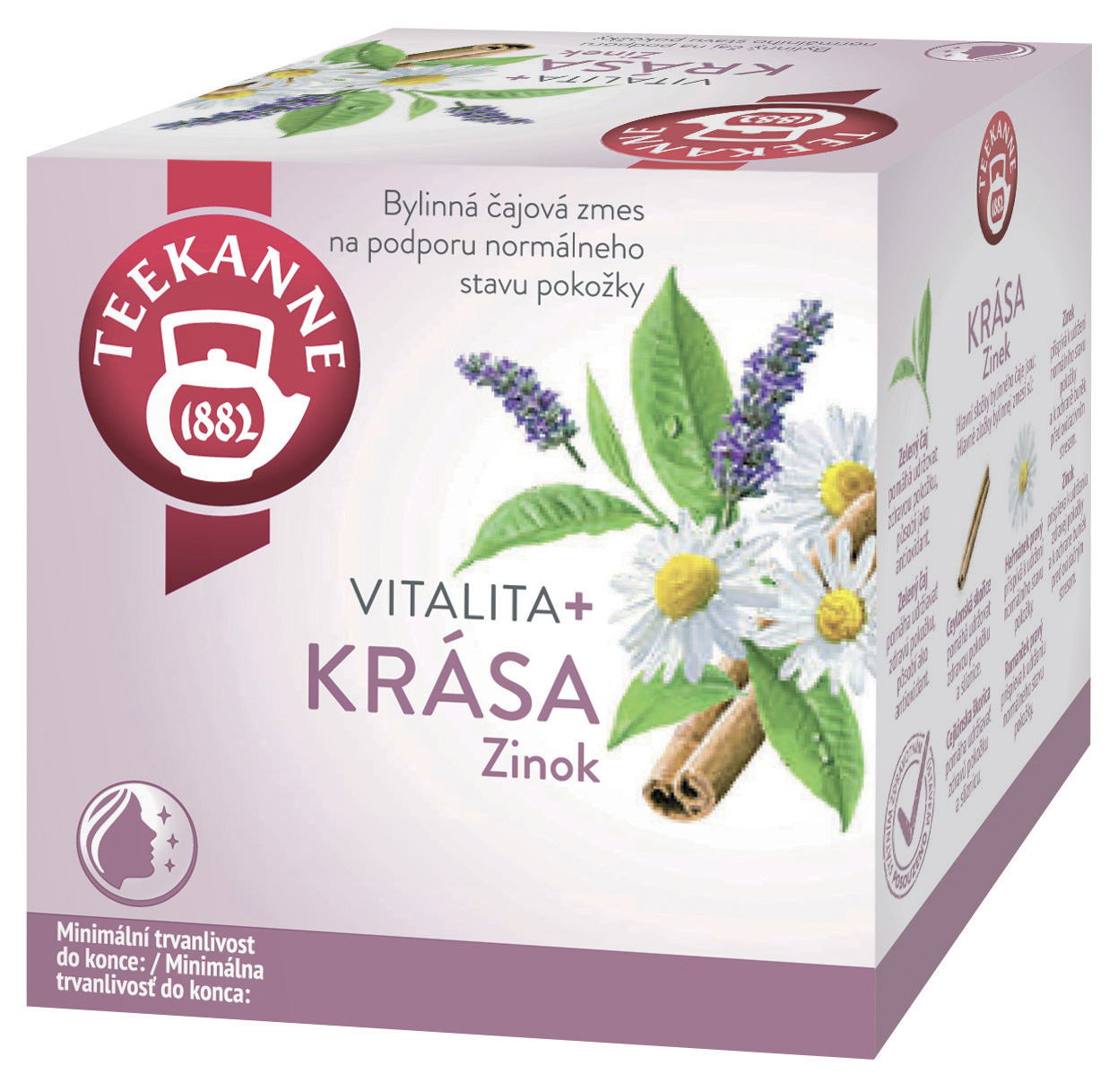 TEEKANNE Vitalita+ KRÁSA, Zinok, bylinný čaj