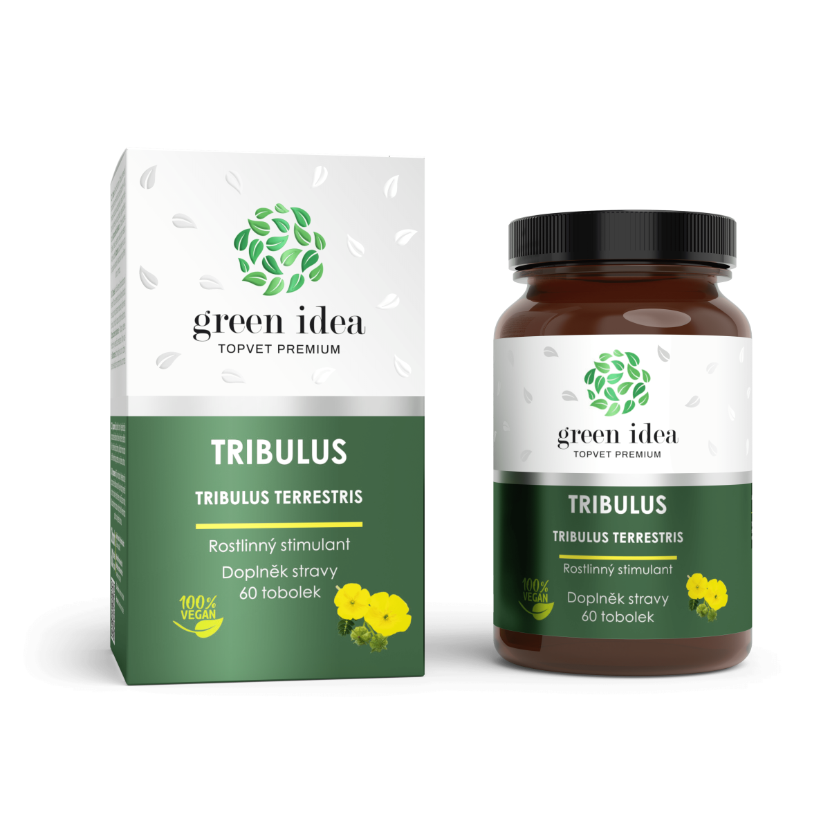 Tribulus bylinný extrakt - kapsule 60 ks - Green idea