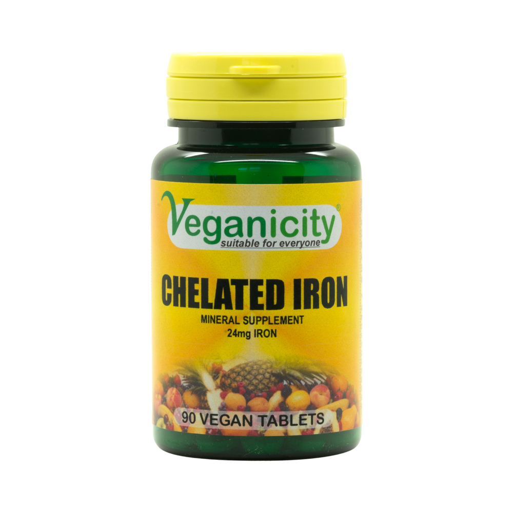Veganicity Iron - chelát železa 24mg, 90 vegan tabliet