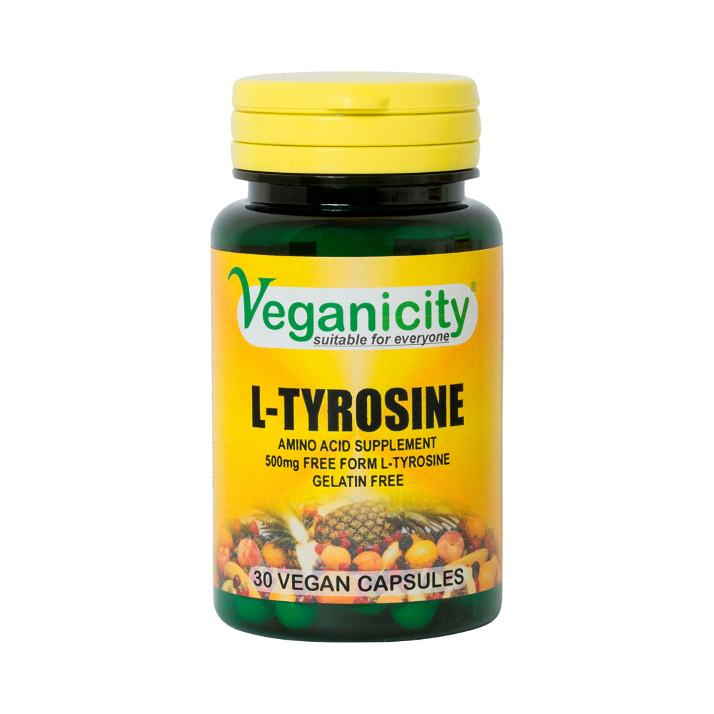 Veganicity L-Tyrosine 500mg, 30 vegan kapsúl
