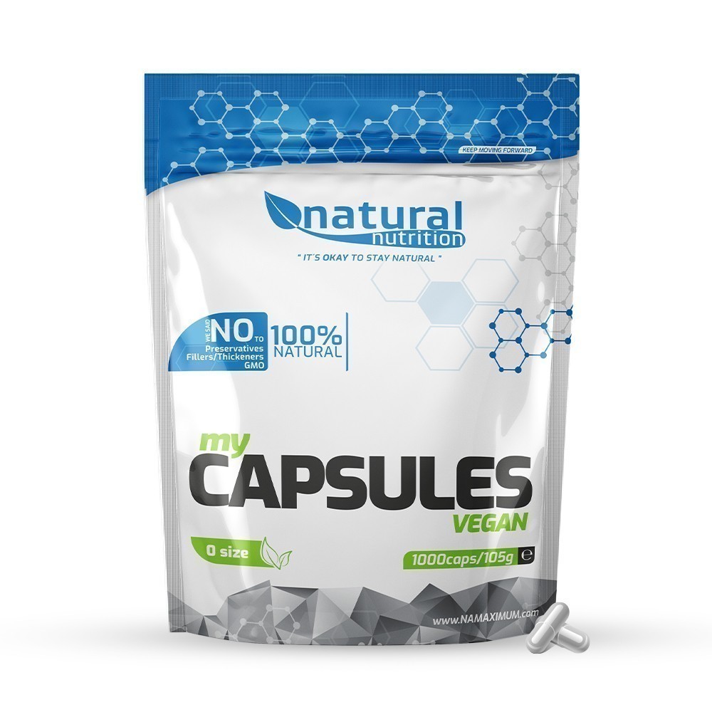 Vegánske Kapsuly MyCapsules Vegan 0 1000 caps