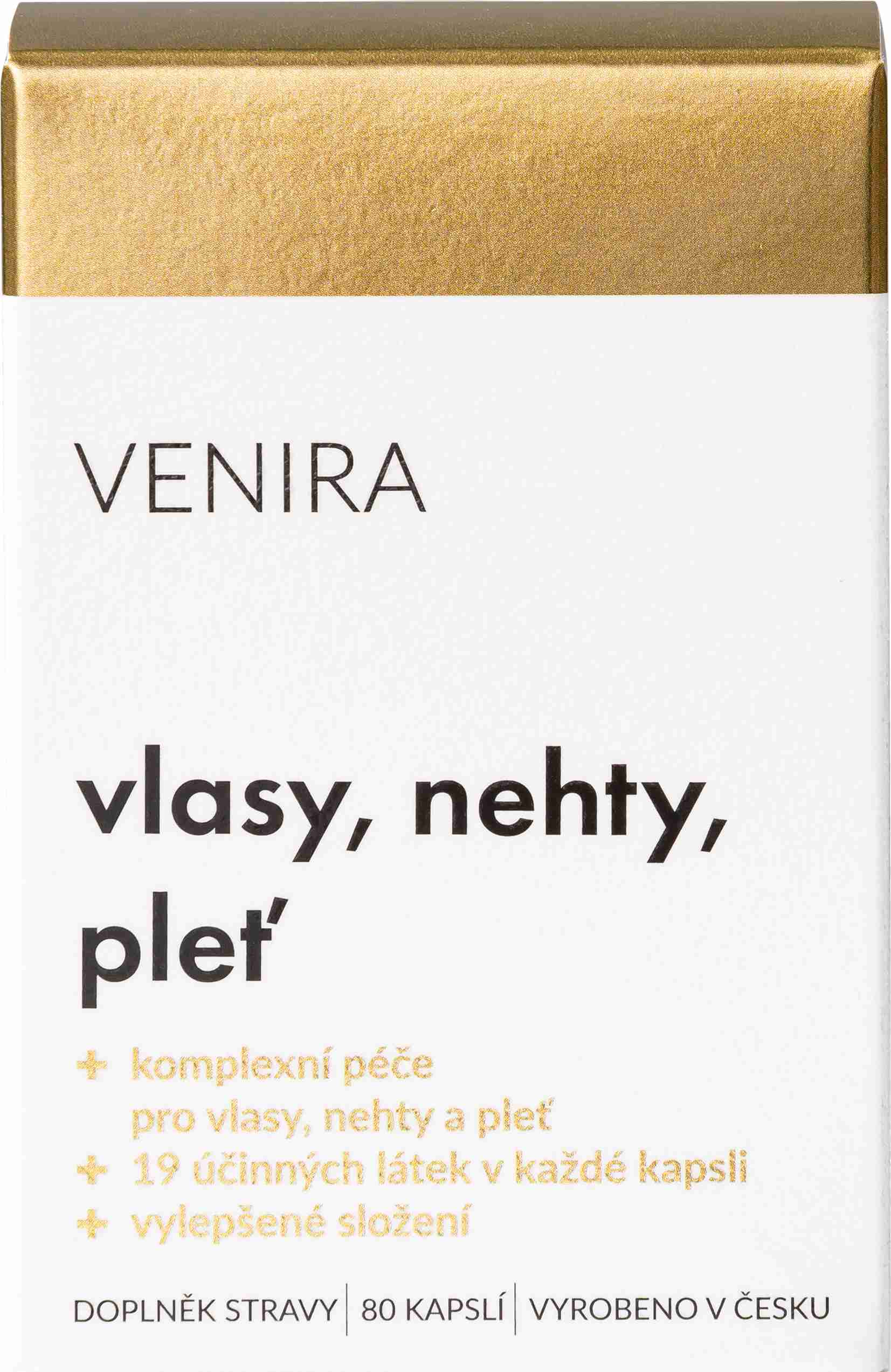 VENIRA kapsule pre vlasy, nechty a pleť, 40 dňová kúra
