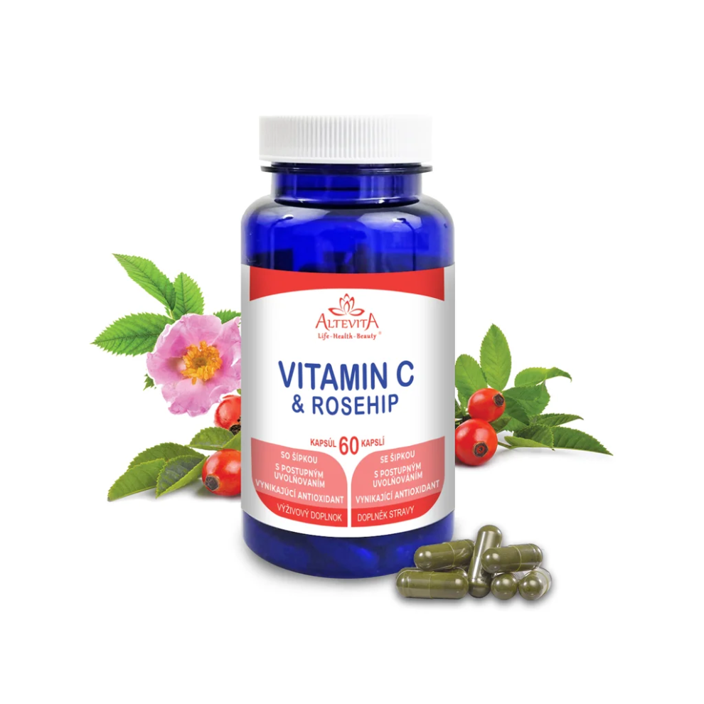 Vitamín C a šípka 2 x 60 kapsúl