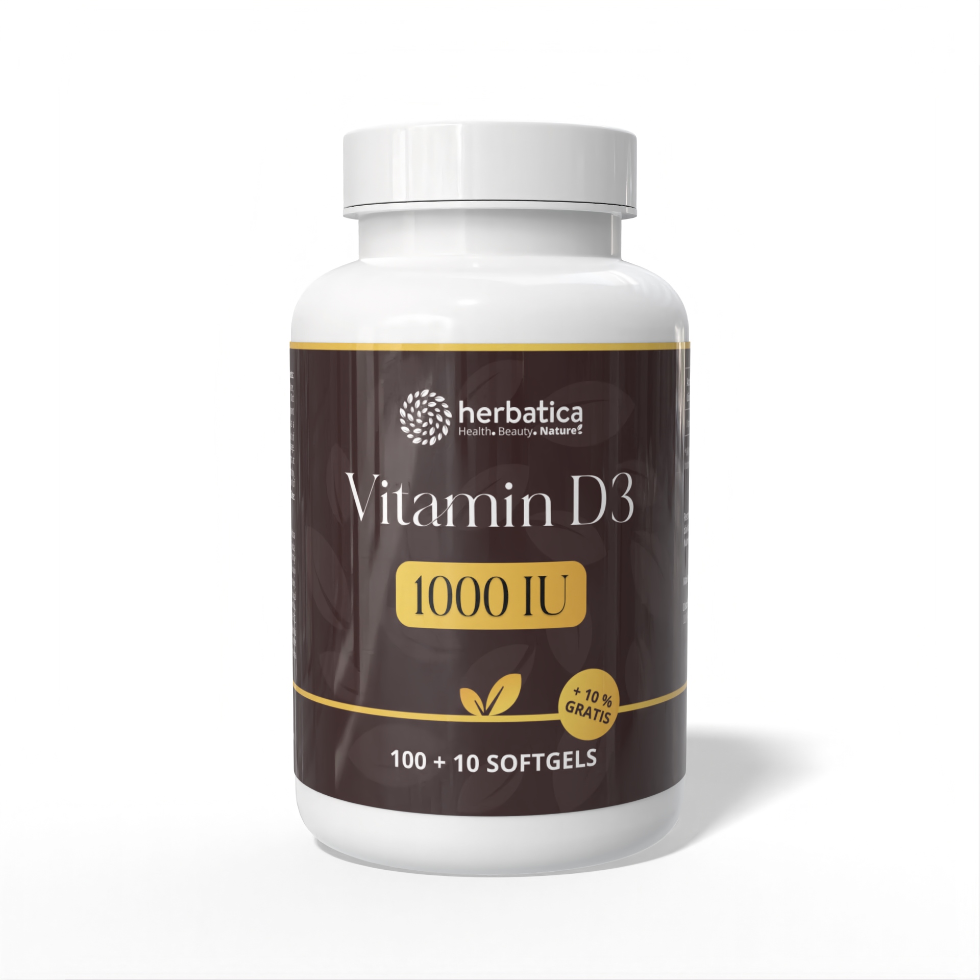 Vitamín D3 1000 IU - 110 tabliet - Herbatica