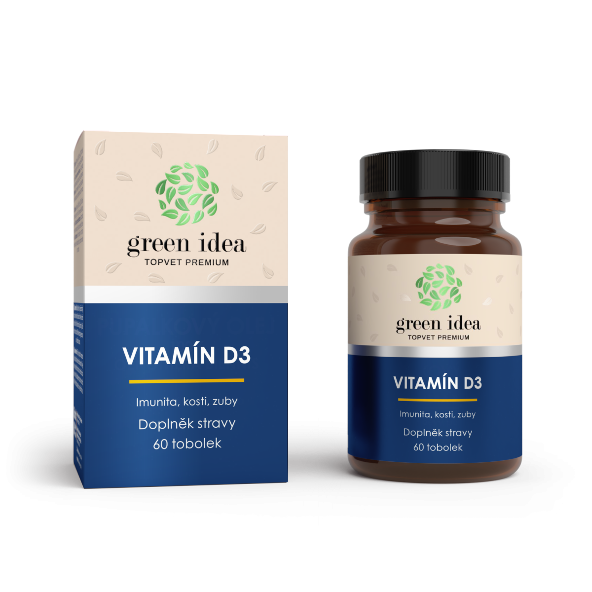 VITAMÍN D3 - tobolky 60 ks - Green idea