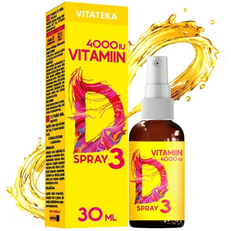 Vitamín D3 v spreji 4000 IU – 30 ml – Vitateka
