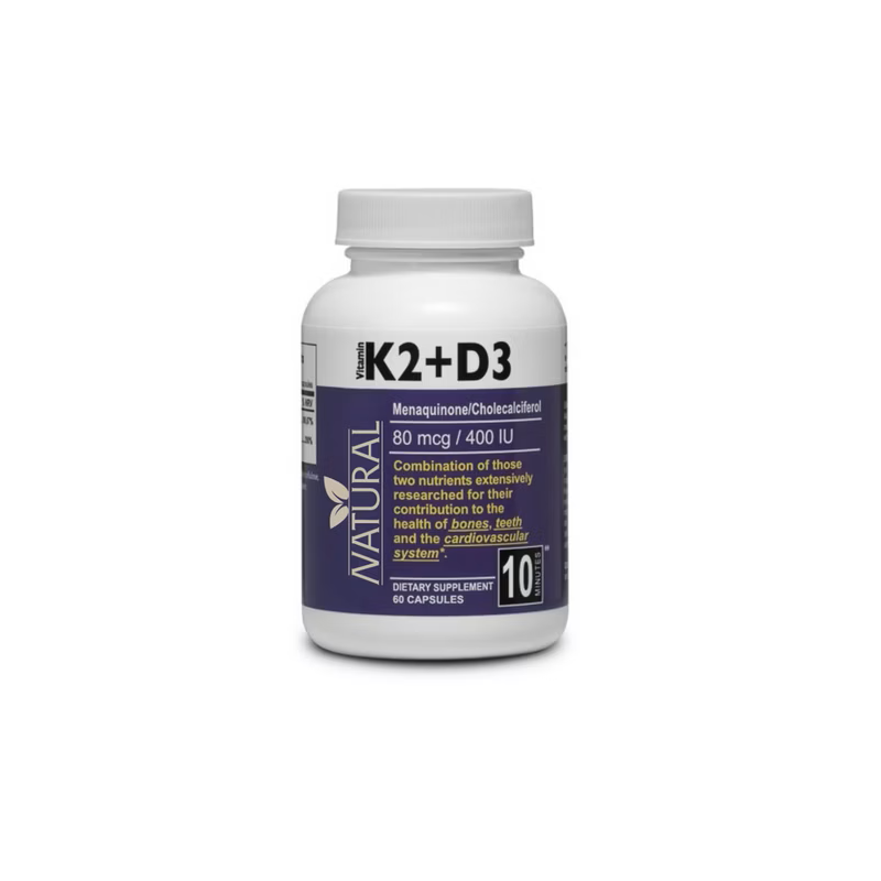 Vitamín K2 + D3 - MK7 80 mcg/400 IU - 60 kapsúl