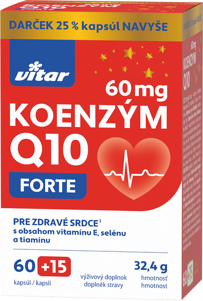 VITAR Koenzým Q10 (60mg)+E+Se+thiamin