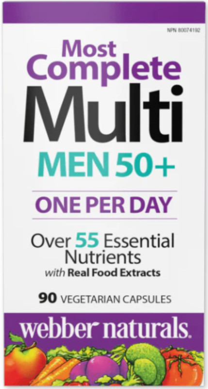 WEBBER NATURALS Muži 50+ kompletný multivitamín