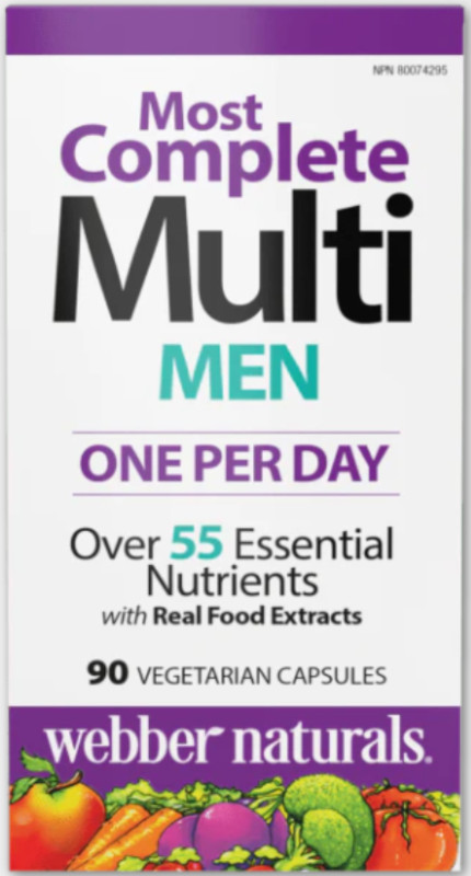 WEBBER NATURALS Muži kompletný multivitamín