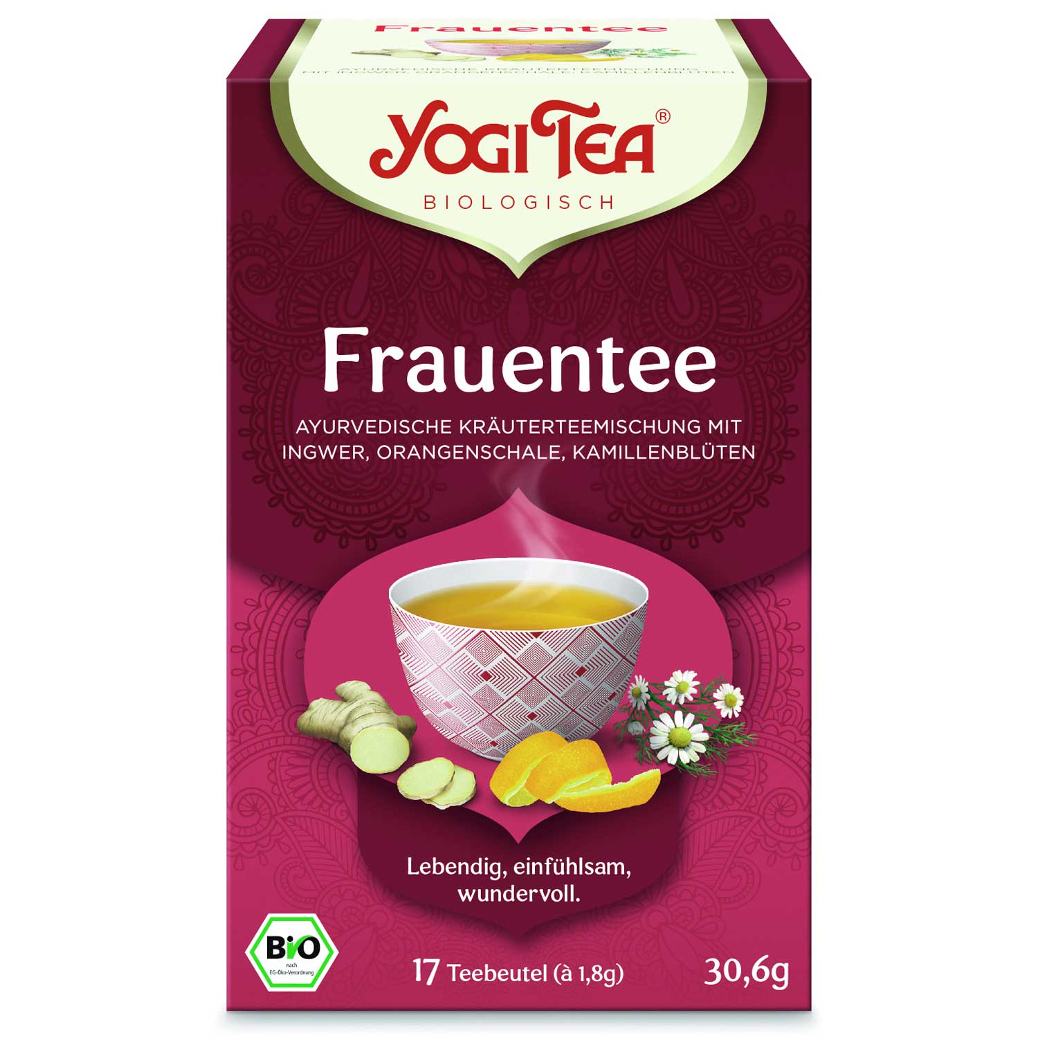 Yogi Tea Women's Tea (Ženský čaj) ajurvédsky bylinný čaj 17 x 1,8 g