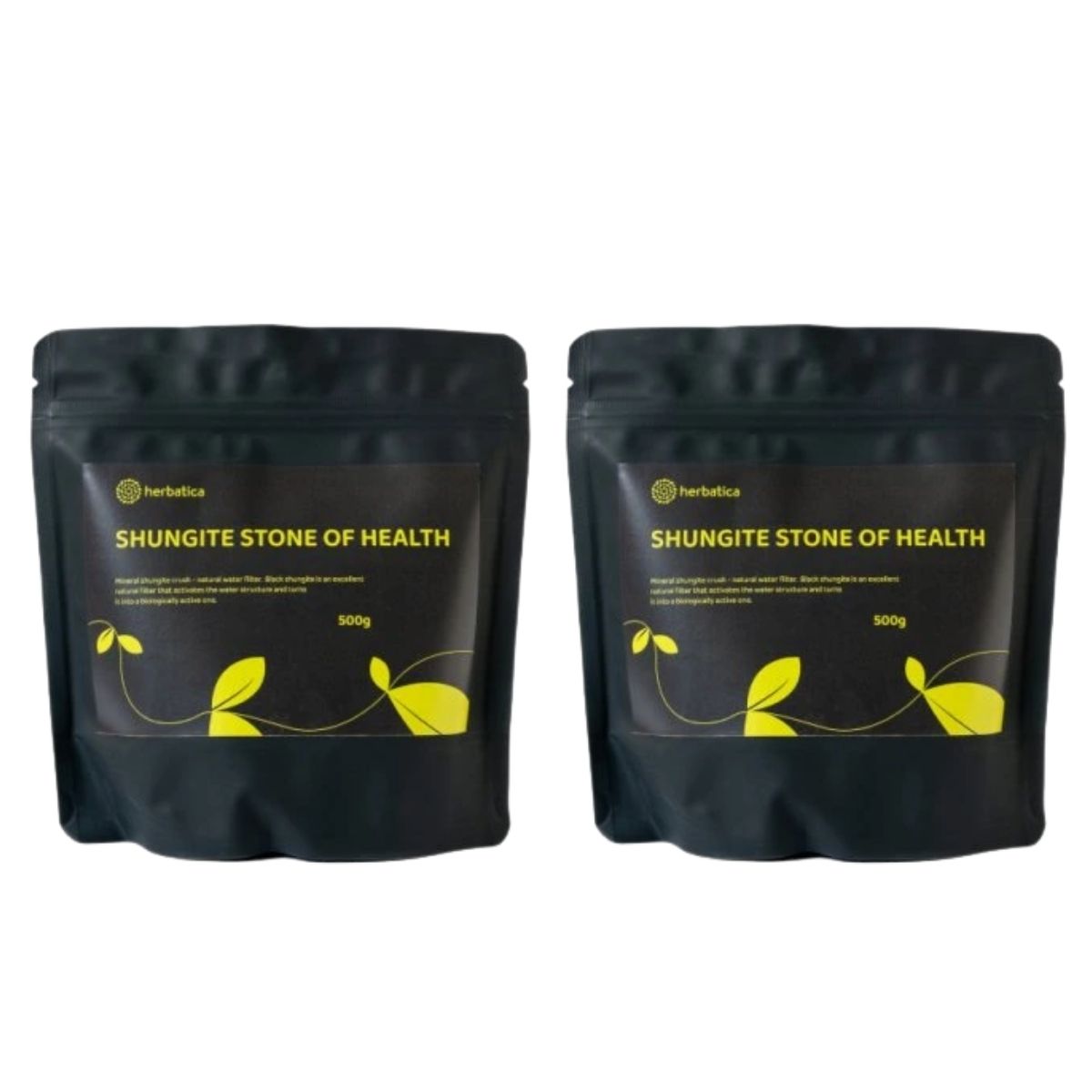 Zvýhodnený set: 2 x Minerál šungit drť - prírodný filter vody 500g - Herbatica