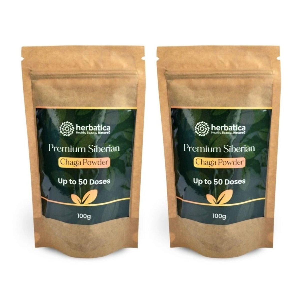 Zvýhodnený set: 2x Prémiová čaga sibírska 100% prášok - 100g - Herbatica