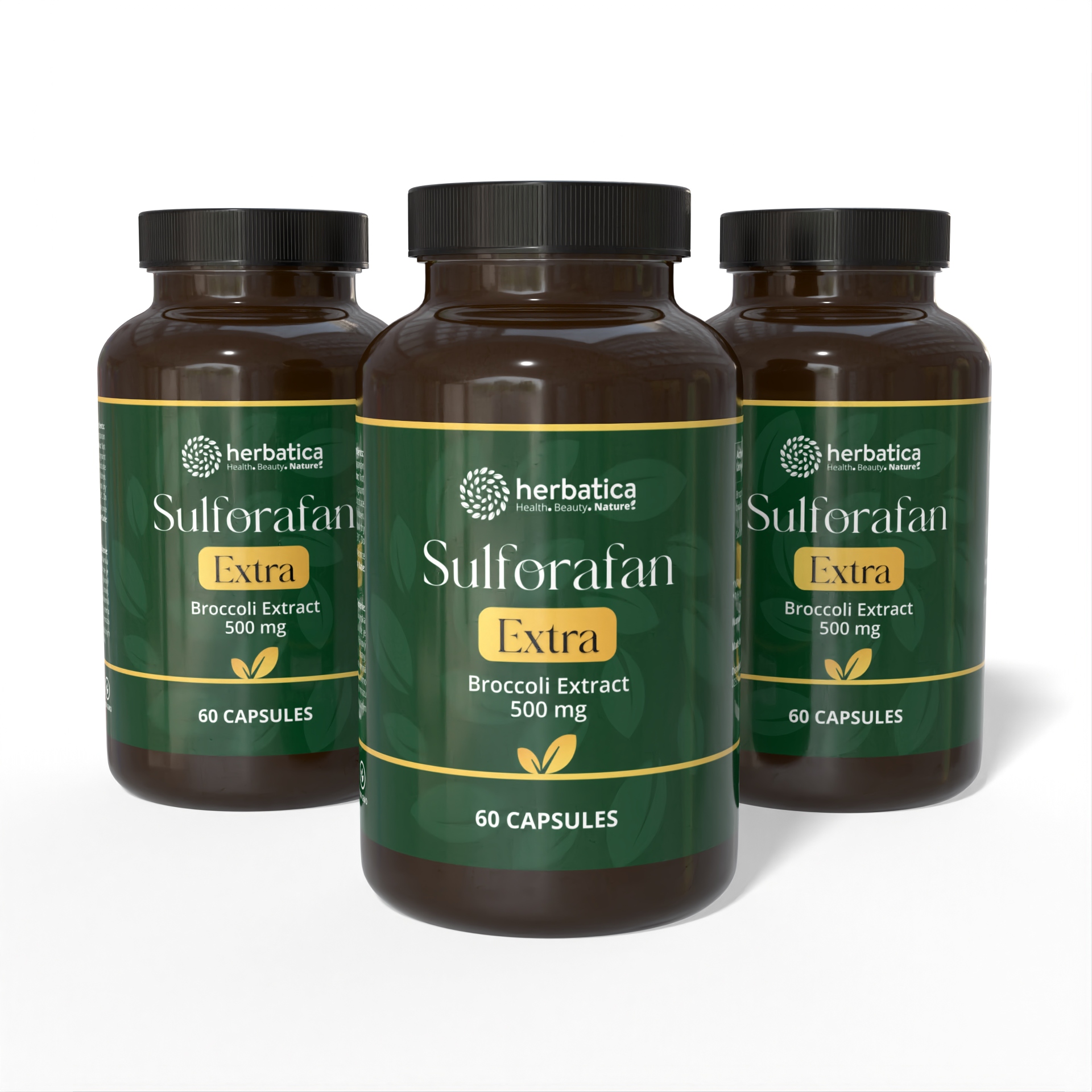 Zvýhodnený set: 3x Sulforafán EXTRA - extrakt z brokolice 500 mg, 60 kapsúl - Herbatica