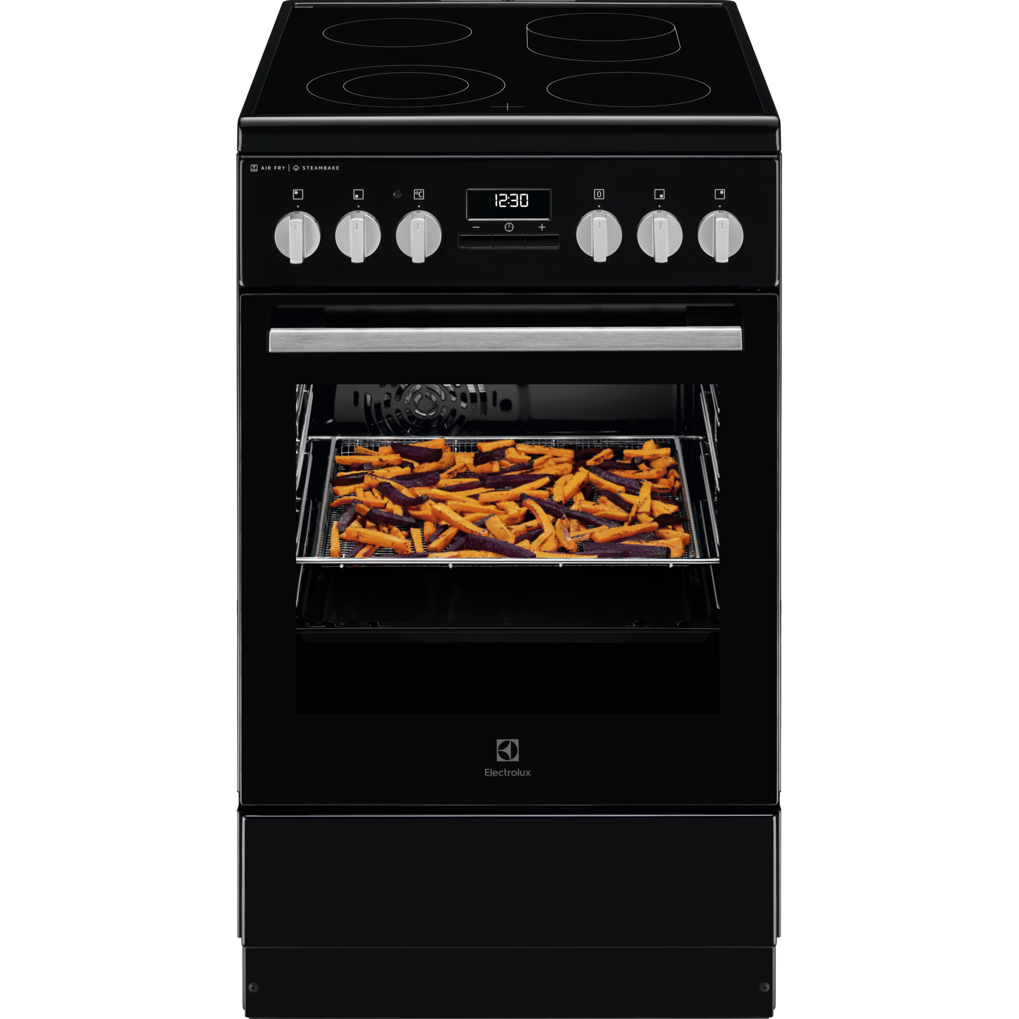 Electrolux Sklokeramický sporák s parnou funkciou SteamBake LKR564275K