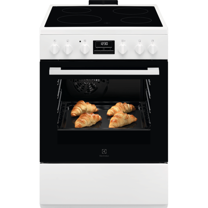 Electrolux Sklokeramický sporák s parnou funkciou SteamBake LKR664177W