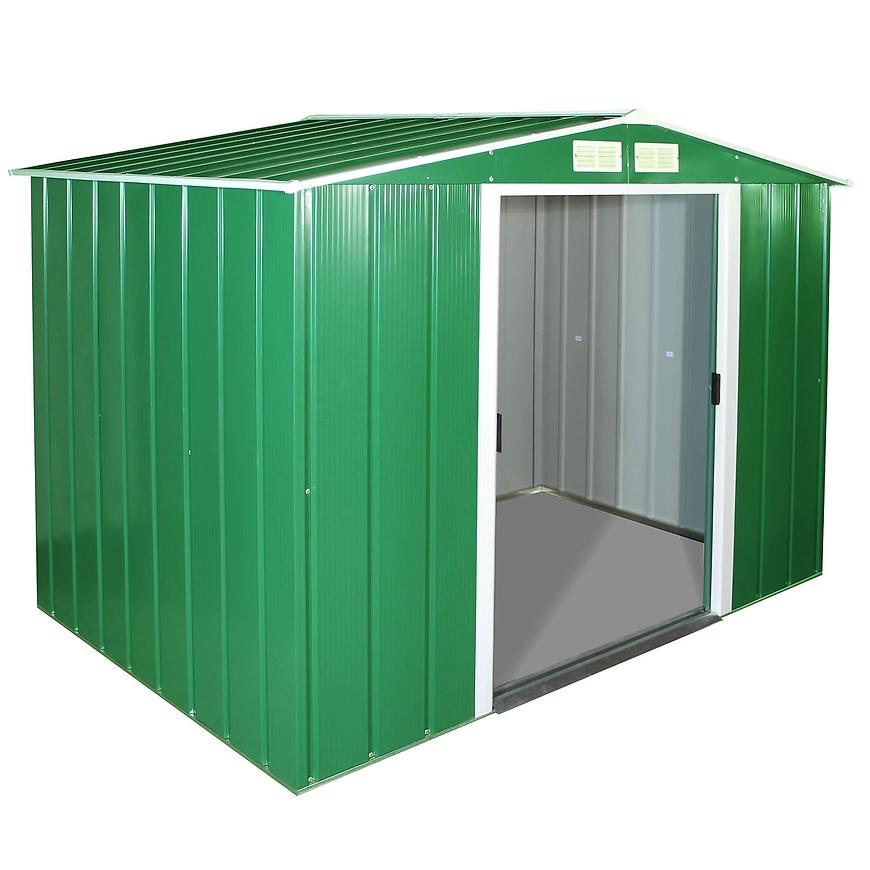 Eco kovový záhradný domček 2423x2620x1910 zelený