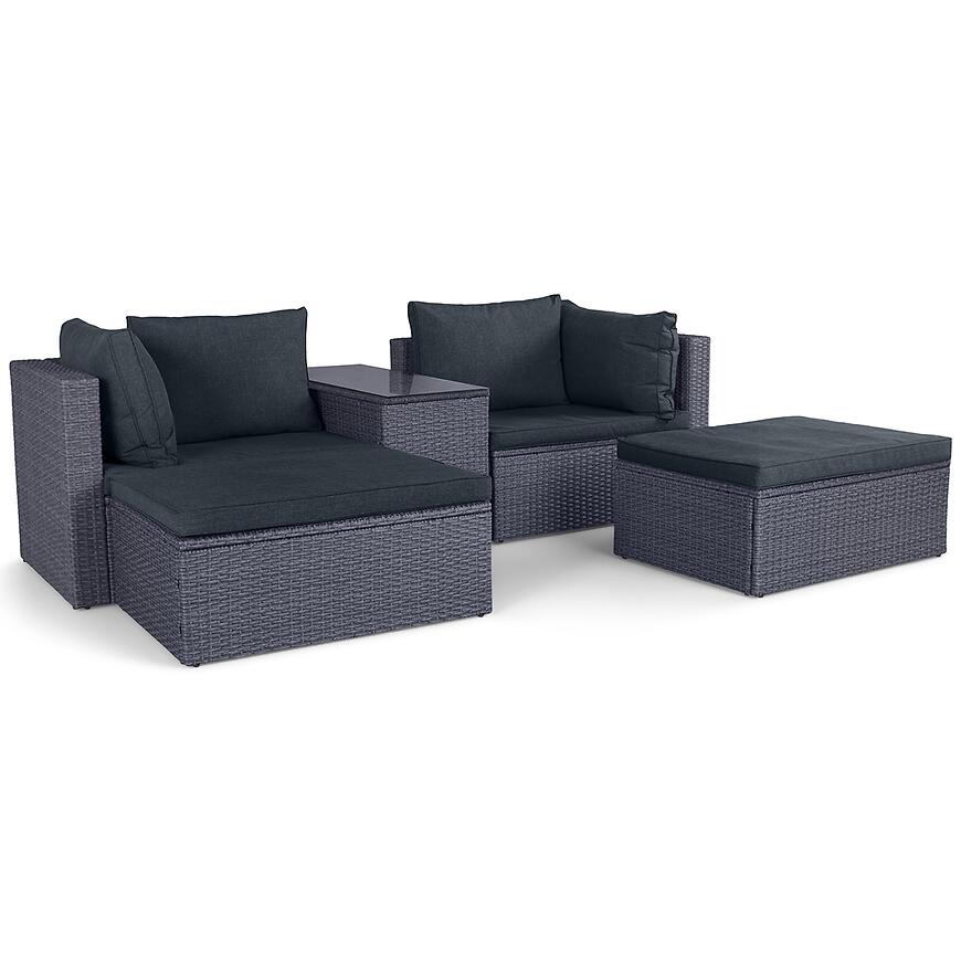 Komplet technoratanový Centro 5 čierna